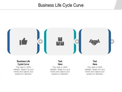 Business life cycle curve ppt powerpoint presentation design ideas cpb