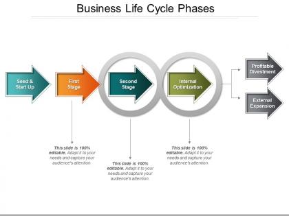Business life cycle phases powerpoint show