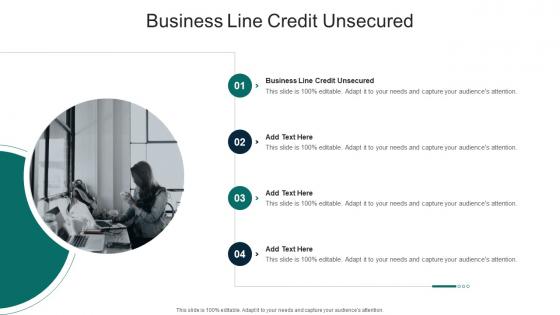 Business Line Credit Unsecured In Powerpoint And Google Slides Cpb