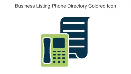 Business Listing Phone Directory Colored Icon In Powerpoint Pptx Png And Editable Eps Format