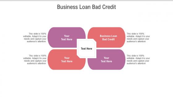 Business loan bad credit ppt powerpoint presentation inspiration templates cpb