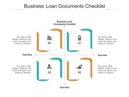 Business loan documents checklist ppt powerpoint presentation model icons cpb