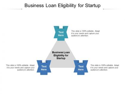 Business loan eligibility for startup ppt powerpoint presentation pictures format cpb
