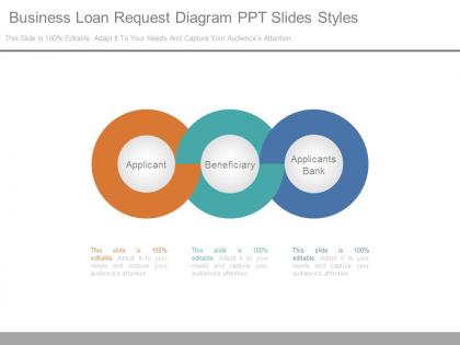 Business loan request diagram ppt slides styles