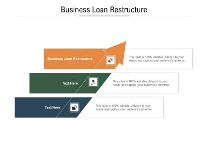 Business loan restructure ppt powerpoint presentation gallery visual aids cpb
