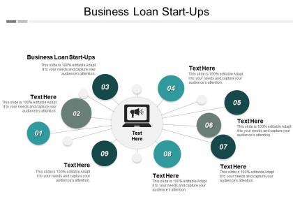 Business loan start ups ppt powerpoint presentation gallery background cpb