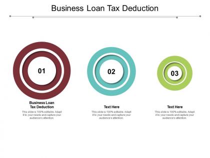 Business loan tax deduction ppt powerpoint presentation slides example topics cpb