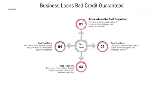 Business loans bad credit guaranteed ppt powerpoint presentation infographic cpb