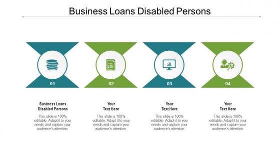 Business loans disabled persons ppt powerpoint presentation professional visuals cpb