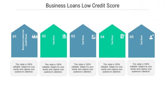 Business loans low credit score ppt powerpoint presentation inspiration brochure cpb