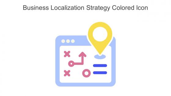 Business Localization Strategy Colored Icon In Powerpoint Pptx Png And Editable Eps Format