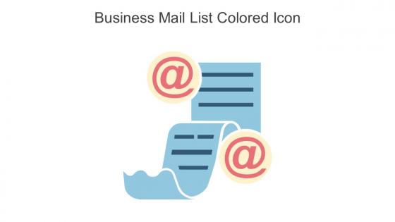 Business Mail List Colored Icon In Powerpoint Pptx Png And Editable Eps Format