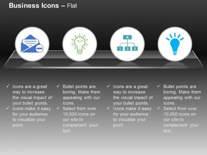 Business mails idea generation business network ppt icons graphics