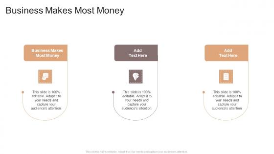 Business Makes Most Money In Powerpoint And Google Slides Cpb