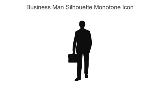 Business Man Silhouette Monotone Icon In Powerpoint Pptx Png And Editable Eps Format