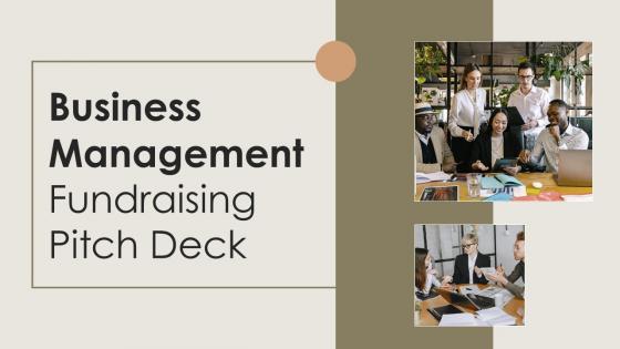 Business Management Fundraising Pitch Deck Ppt Template