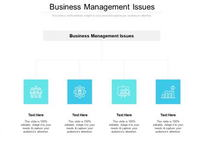 Business management issues ppt powerpoint presentation styles ideas cpb