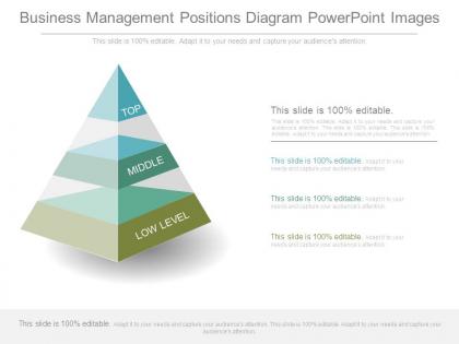 Business management positions diagram powerpoint images