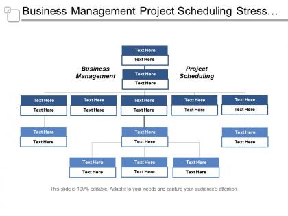 Business management project scheduling stress management entrepreneur business cpb