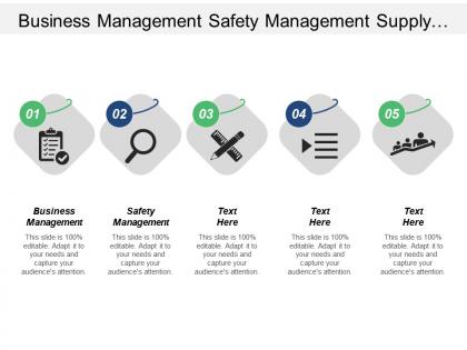 Business management safety management supply management marketing research cpb