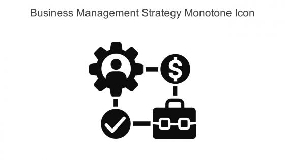 Business Management Strategy Monotone Icon In Powerpoint Pptx Png And Editable Eps Format
