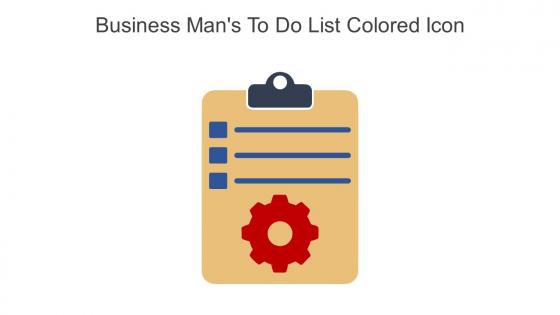 Business Mans To Do List Colored Icon In Powerpoint Pptx Png And Editable Eps Format