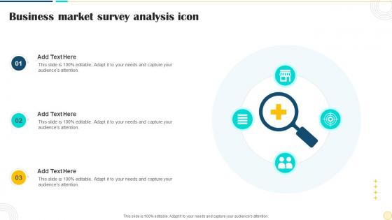 Business Market Survey Analysis Icon
