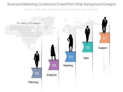 Business marketing conference powerpoint slide background designs