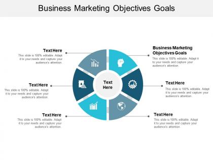 Business marketing objectives goals ppt powerpoint presentation model show cpb