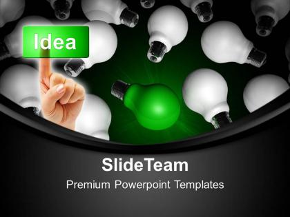 Business marketing strategy powerpoint templates unique idea bulb ppt process