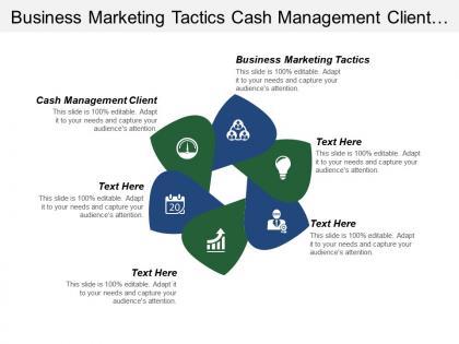Business marketing tactics cash management client information management