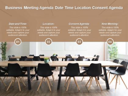Business meeting agenda date time location consent agenda