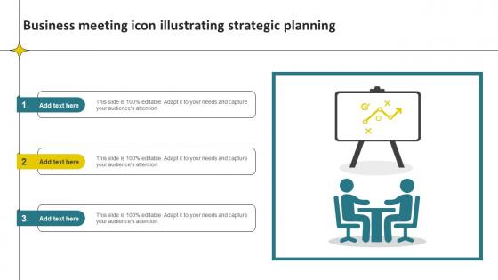Business Meeting Icon Illustrating Strategic Planning