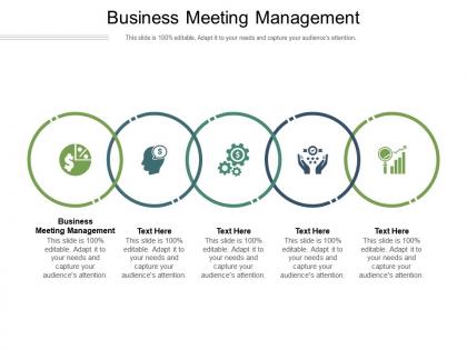 Business meeting management ppt powerpoint presentation inspiration format ideas cpb