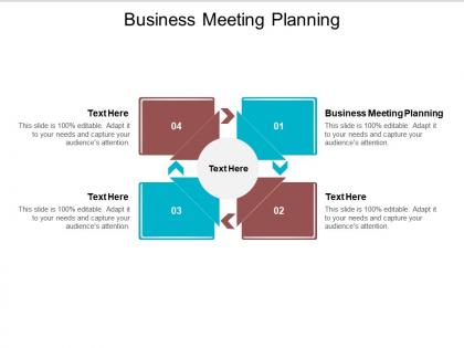 Business meeting planning ppt powerpoint presentation summary design ideas cpb