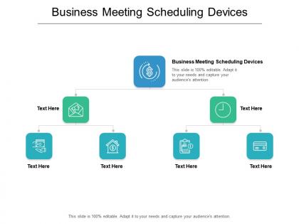 Business meeting scheduling devices ppt powerpoint presentation layouts format ideas cpb