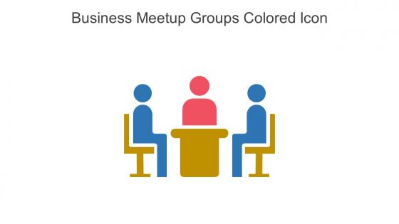 Business Meetup Groups Colored Icon In Powerpoint Pptx Png And Editable Eps Format