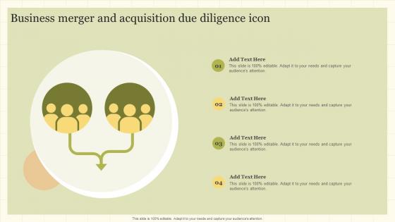 Business Merger And Acquisition Due Diligence Icon