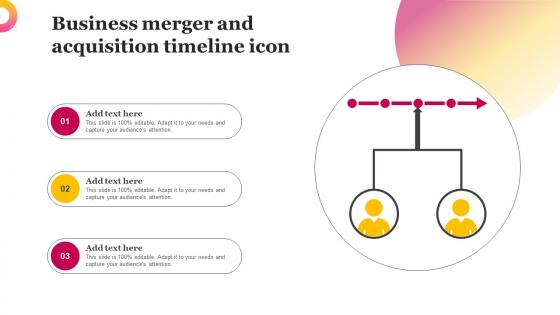 Business Merger And Acquisition Timeline Icon