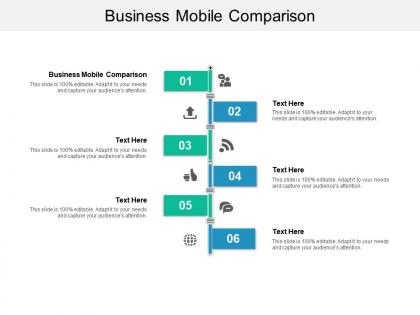 Business mobile comparison ppt powerpoint presentation infographic template structure cpb