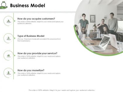 Business model acquire customers ppt powerpoint presentation infographics
