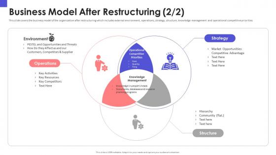 Business model after restructuring organizational chart and business model restructuring