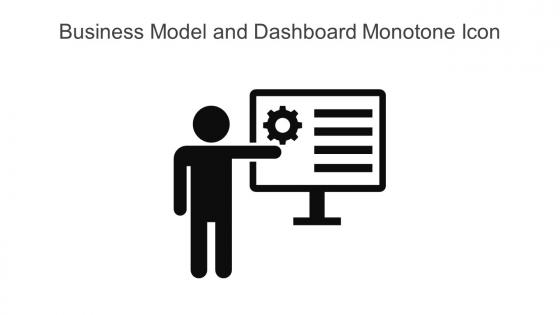 Business Model And Dashboard Monotone Icon In Powerpoint Pptx Png And Editable Eps Format