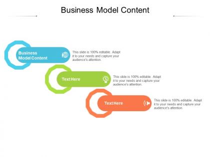 Business model content ppt powerpoint presentation model influencers cpb