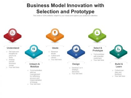 Business model innovation with selection and prototype