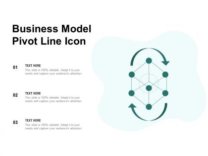 Business model pivot line icon