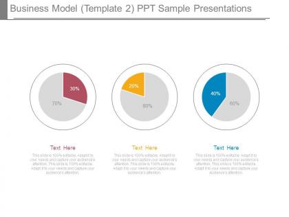 Business model template 2 ppt sample presentations