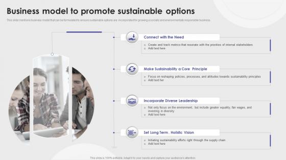 Business Model To Promote Sustainable Options