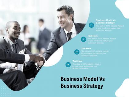 Business model vs business strategy ppt powerpoint presentation gallery sample cpb