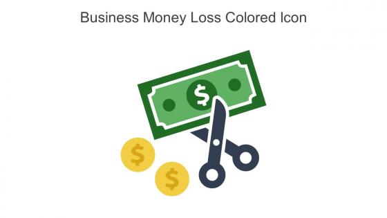 Business Money Loss Colored Icon In Powerpoint Pptx Png And Editable Eps Format
